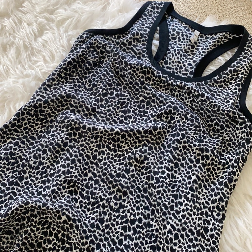 NWT Joie Cheetah Racerback Tank 100% silk